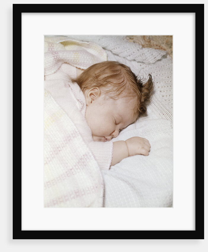 1960s sleeping baby infant by Anonymous