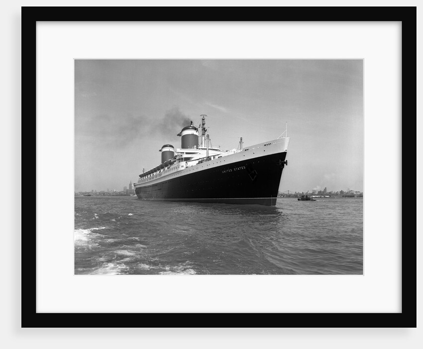 1950s ss united states passenger steamship ocean liner by Anonymous