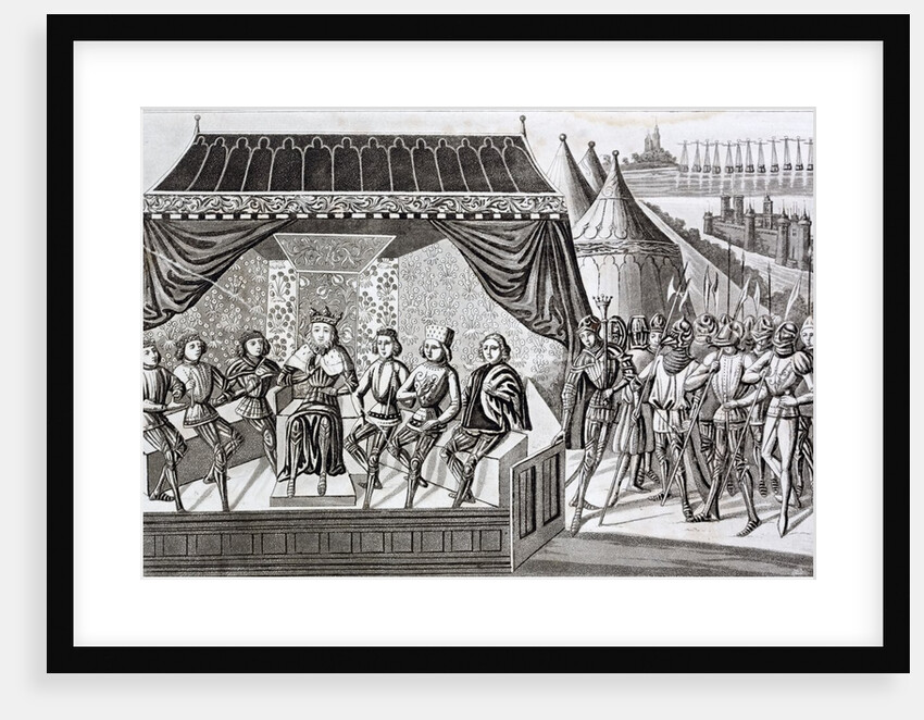 The King of Hungary addressing the French knights by Anonymous