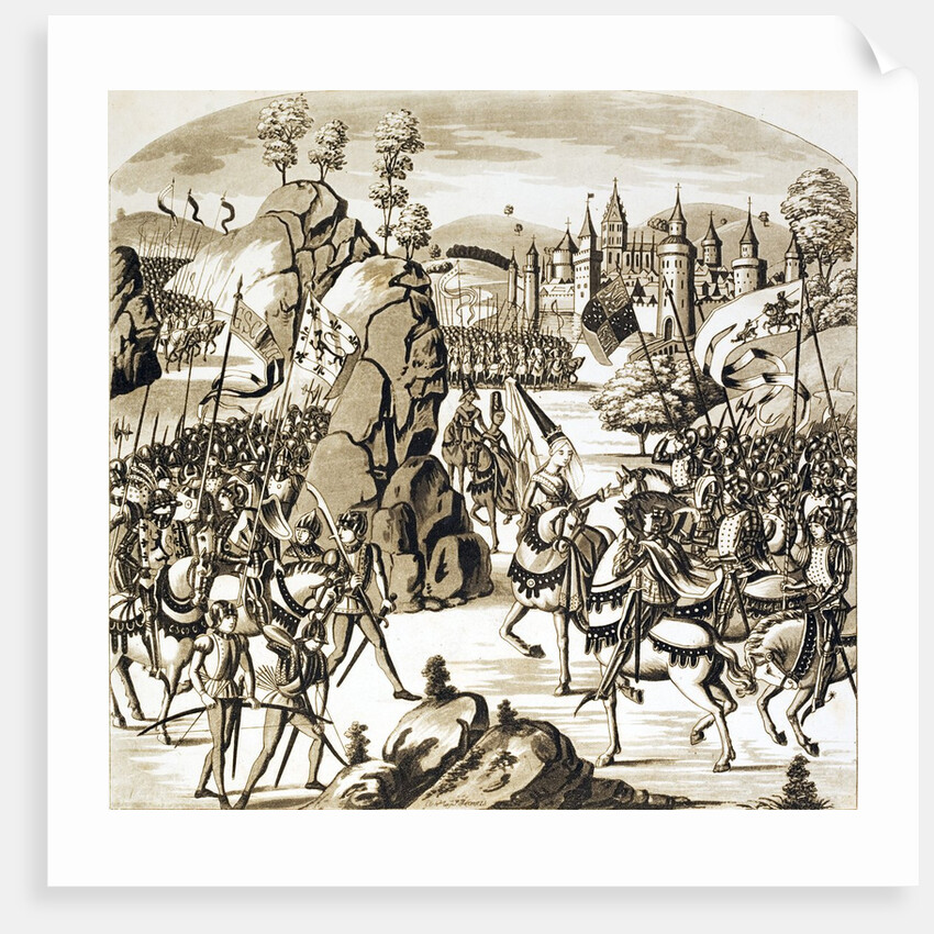 The Battle of Newcastle on Tyne of the King of Scotland against the Queen of England by Anonymous