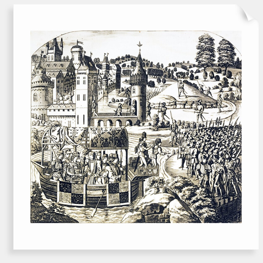 King Richard and his Council go down the Thames to confer with the rebels by Anonymous