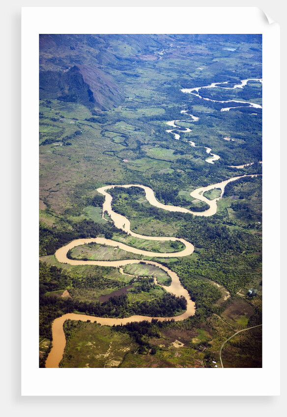 Meandering Wamena River, Baliem Valley, West Papua, Indonesia by Anonymous