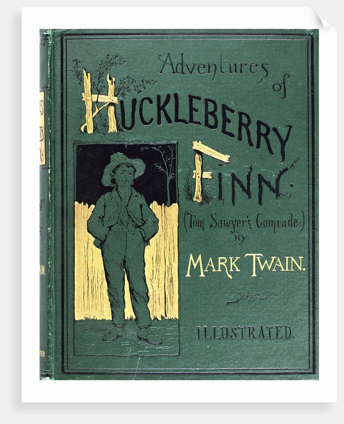 Book cover for Mark Twain's The Adventure's of Huckelberry Finn by Anonymous