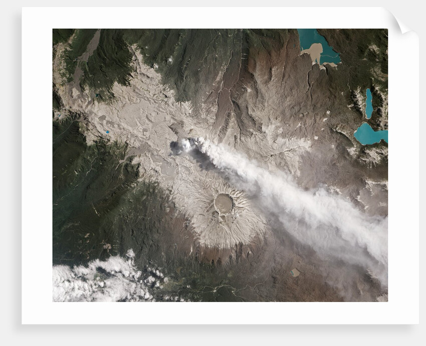 Satellite view of Chile's Puyehue CordÃ³n Caulle Volcano by Anonymous