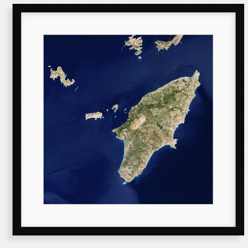 Satellite view of the Island of Rhodes by Anonymous