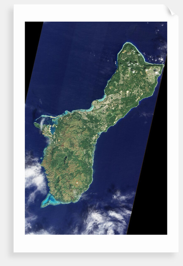 Satellite view of Guam by Anonymous