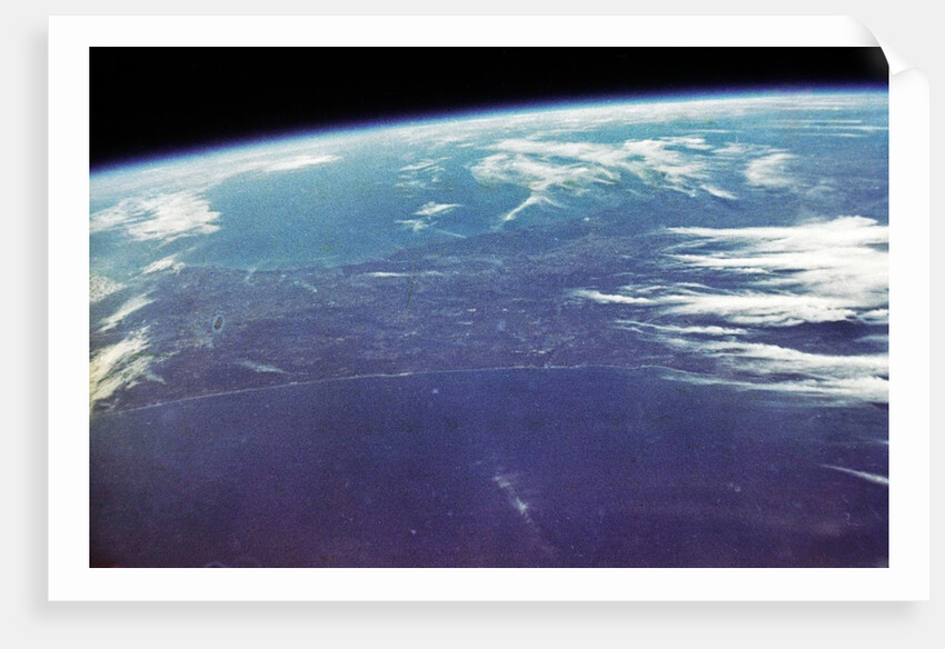 Florida seen from space by John Glenn on the first US orbital space flight by Anonymous
