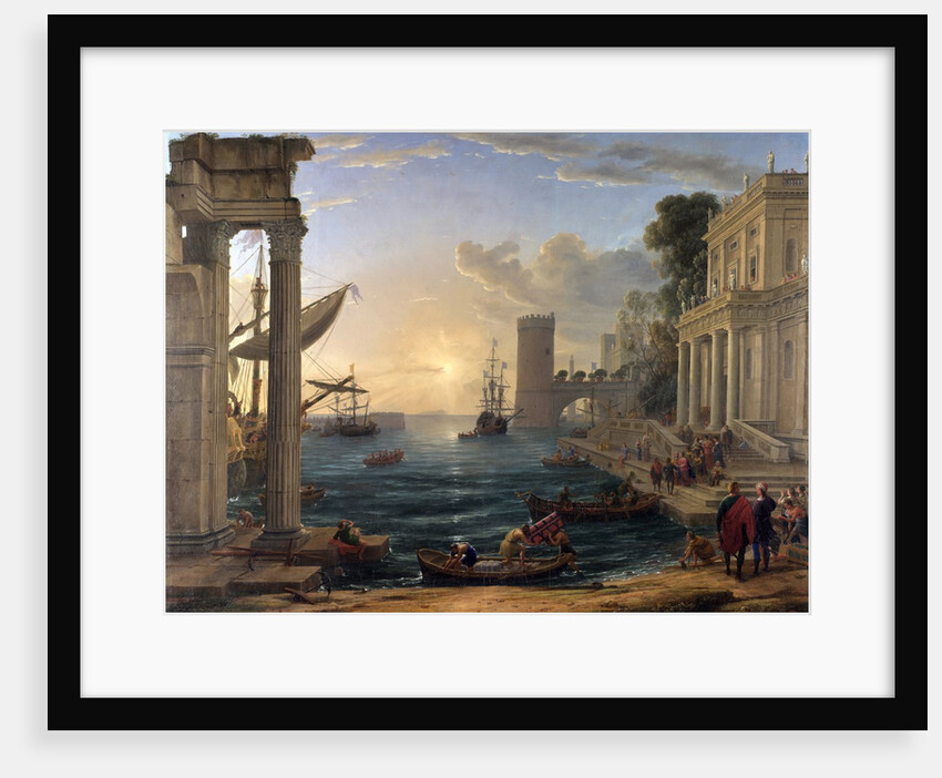 Seaport with the Embarkation of the Queen of Sheba by Claude Lorrain