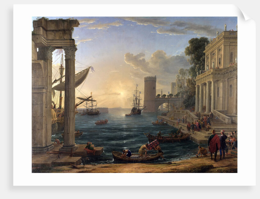Seaport with the Embarkation of the Queen of Sheba by Claude Lorrain