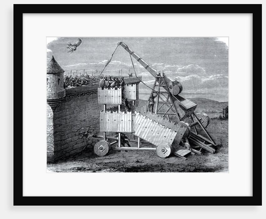 Medieval Seige or Sling Machine by Anonymous