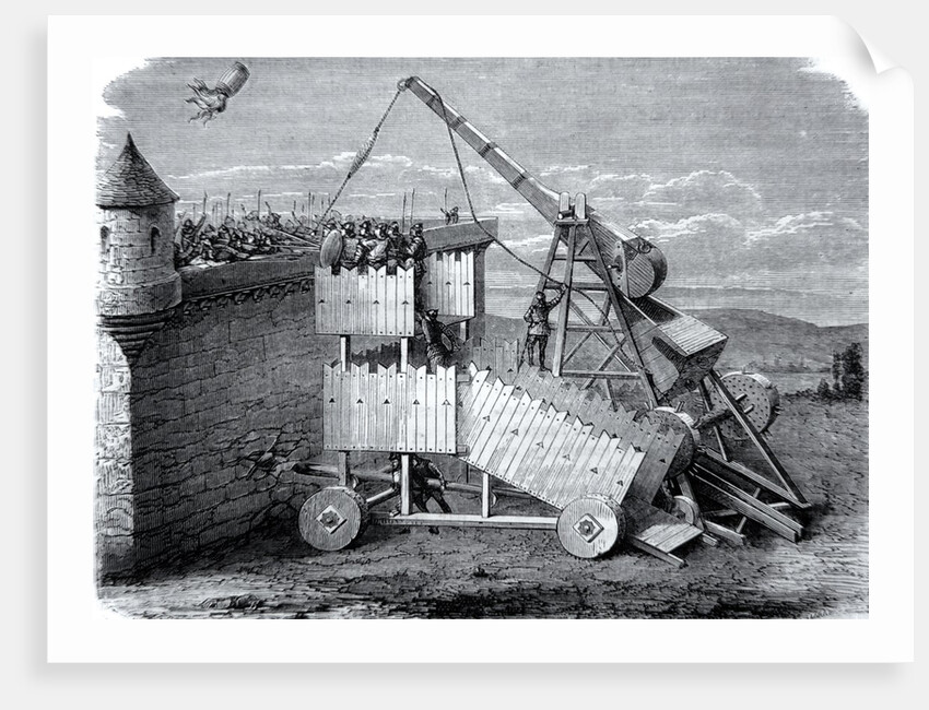 Medieval Seige or Sling Machine by Anonymous
