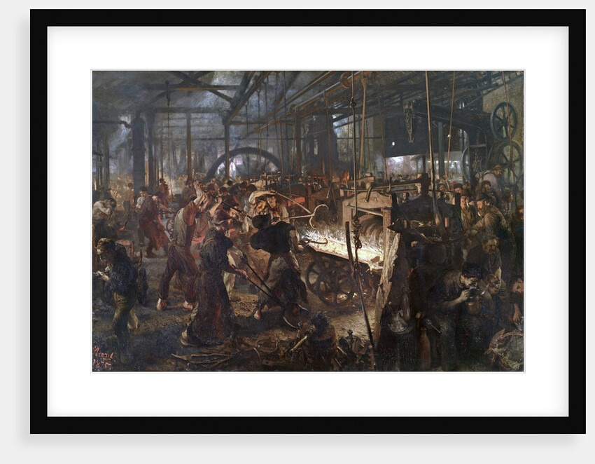 Iron Rolling Mill (Modern Cyclopes) by Adolph Menzel
