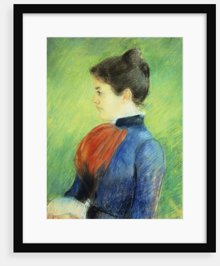Profile of a Woman Wearing a Jabot by Mary Cassatt