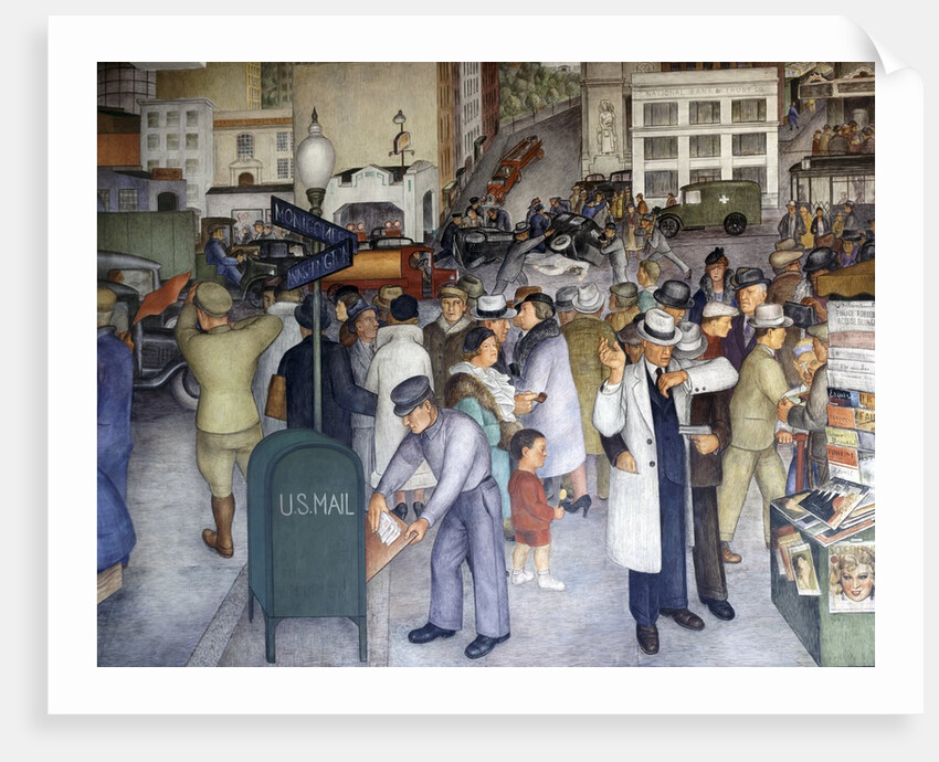 Detail of City Life by Victor Arnautoff