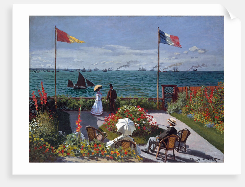 Terrasse Ã  Sainte-Adresse (Terrace at Sainte-Adresse) by Claude Monet