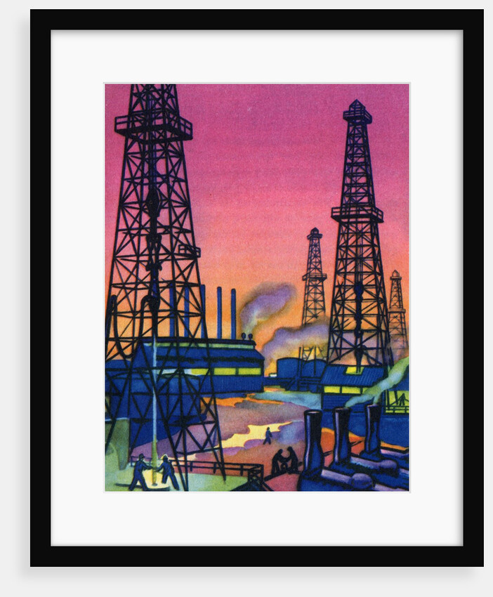 Oil Series: Oil Wells in an Oil Field by Anonymous