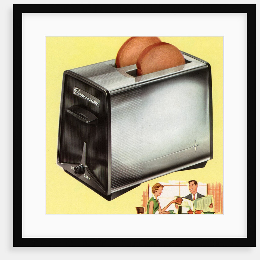 Vintage 1950s Illustration of a Chrome Toaster. by Anonymous
