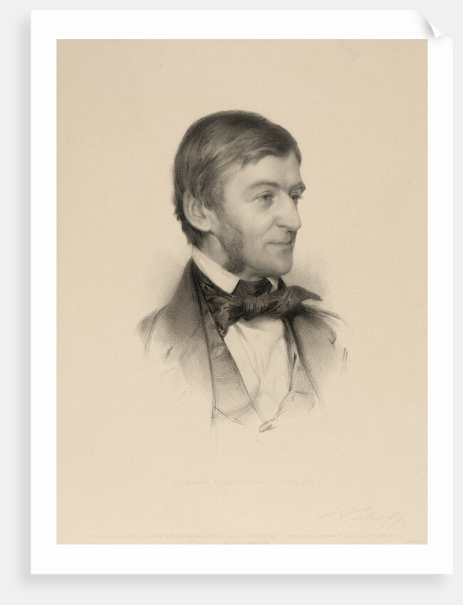 Portrait of Ralph Waldo Emerson by Anonymous