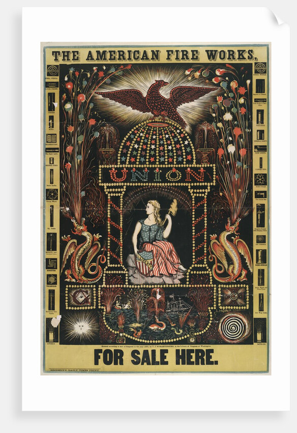 American Fire Works advertisement by Anonymous