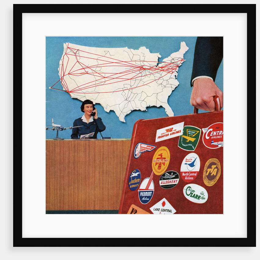 Frequent Business Traveller Checking-In at the Airport. by Anonymous
