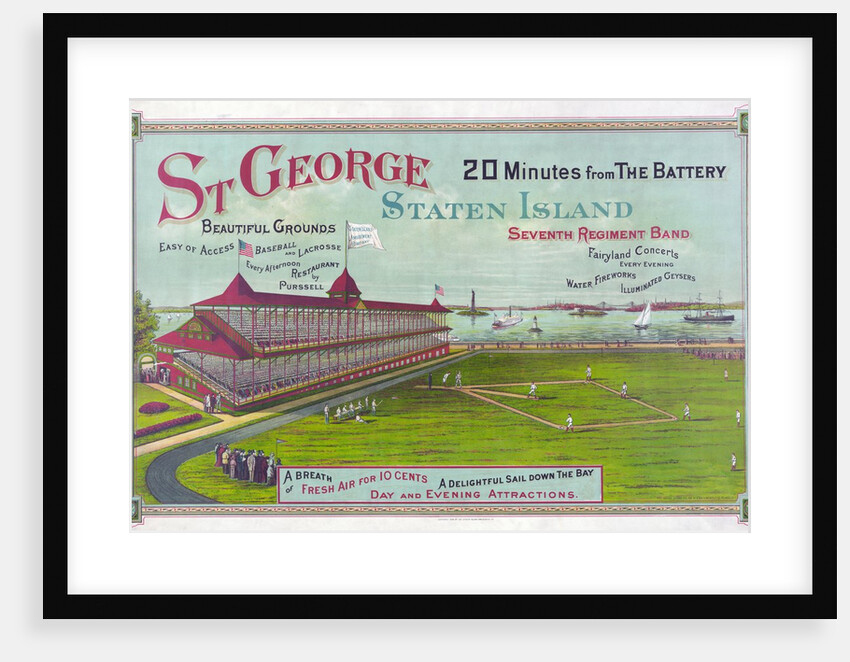 Baseball Field at St. George Park, Staten Island by Anonymous