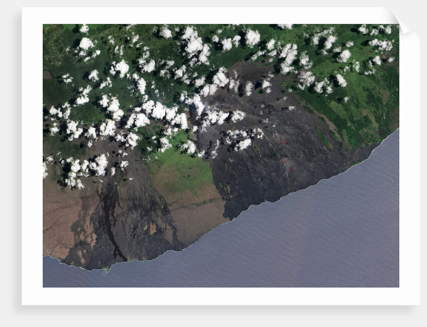 Lava Flows on the Kilauea's Pali by Anonymous