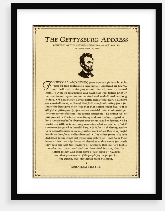Lincoln's Gettysburg Address. by Anonymous