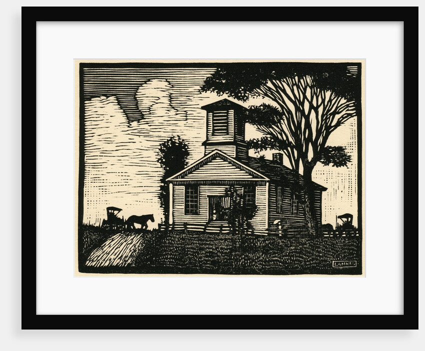 Early American Meeting House. by Anonymous