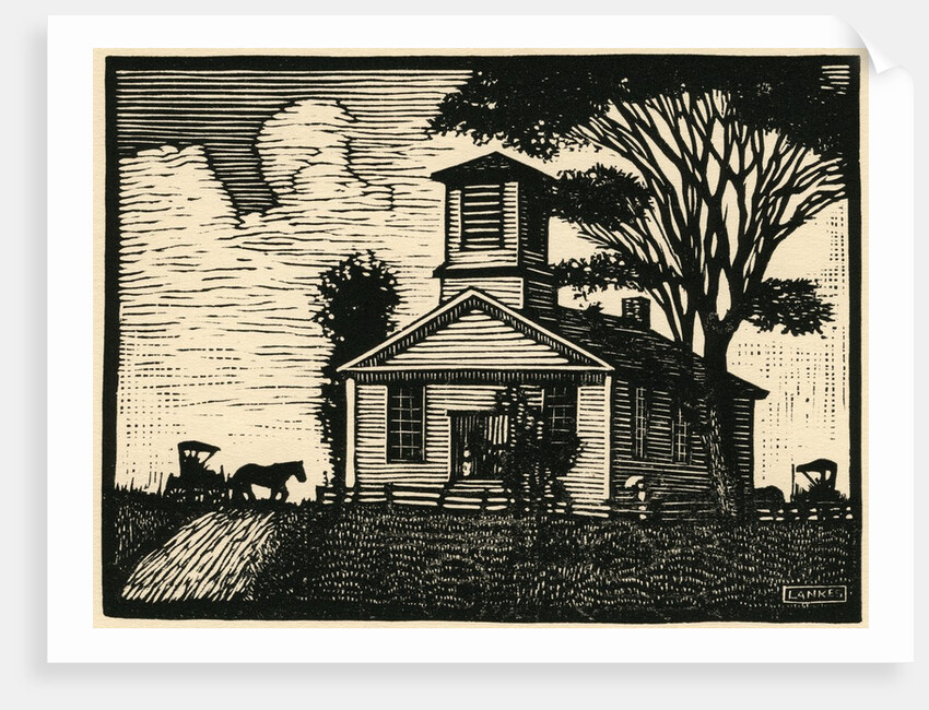 Early American Meeting House. by Anonymous