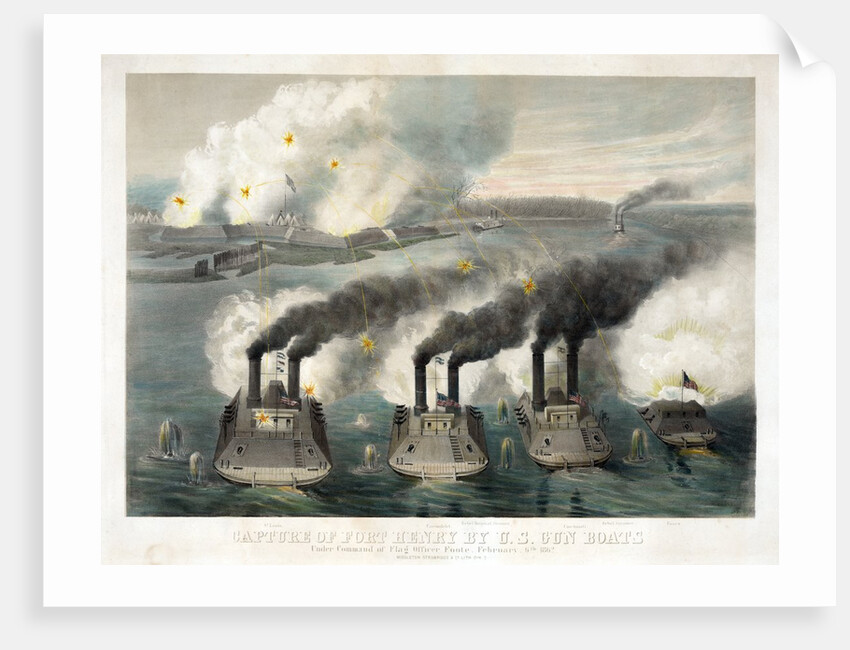 Capture of Fort Henry by U.S. Ironclad Gunboats