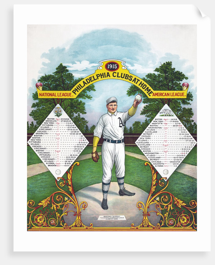 1915 Home Schedule of the Philadelphia Baseball Clubs by Anonymous