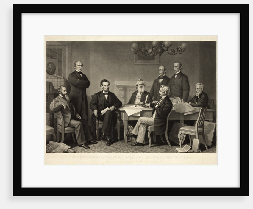 The First Reading of the Emancipation Proclamation Before the Cabinet by Anonymous