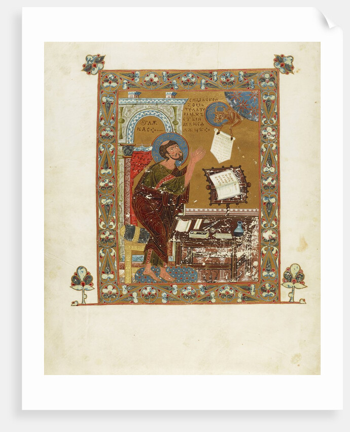 Saint Luke Evangelist from the Ostromir Gospels by Anonymous