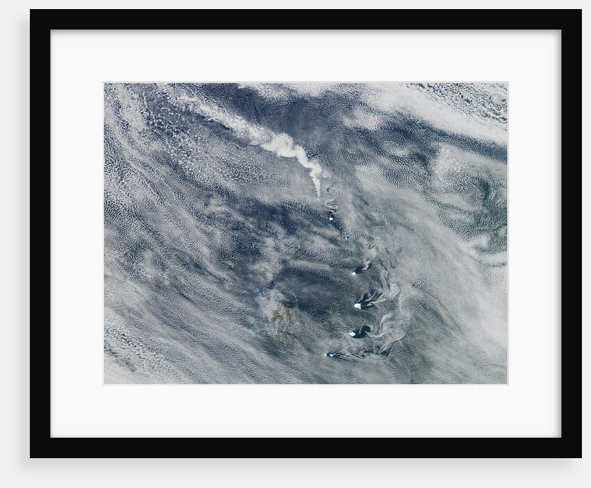 Volcano and cloud vortices in the South Sandwich Islands by Anonymous