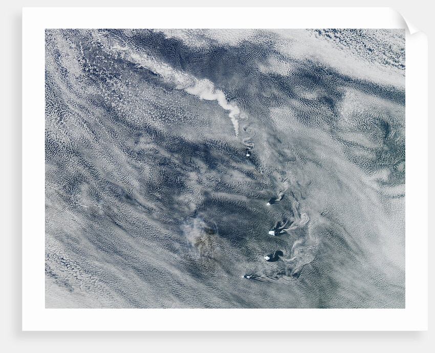 Volcano and cloud vortices in the South Sandwich Islands by Anonymous