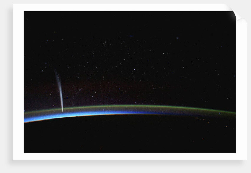 Comet Lovejoy photographed from orbit aboard the International Space Station by Anonymous