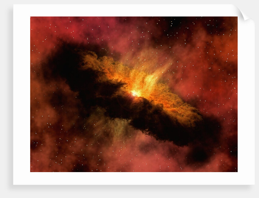 Artist's Conception of Planet-Forming Disk Around a Baby Star by Anonymous