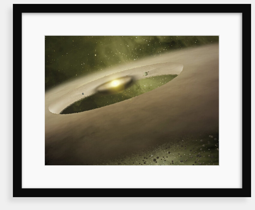 Artist's Conception of Planets Forming Around a Sun-like Star by Anonymous