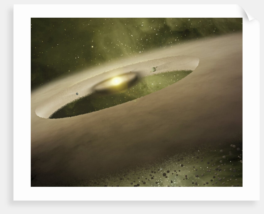 Artist's Conception of Planets Forming Around a Sun-like Star by Anonymous