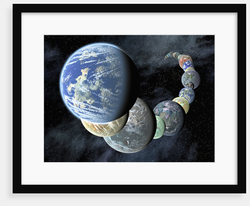 Artist's Conception of Rocky, Terrestrial Worlds by Anonymous