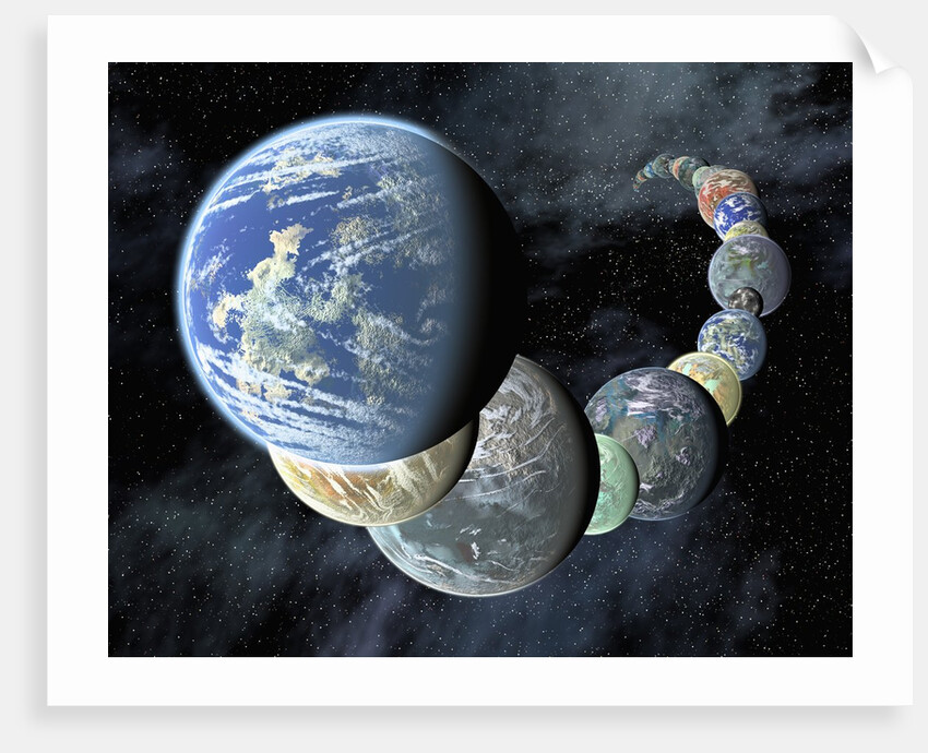 Artist's Conception of Rocky, Terrestrial Worlds by Anonymous
