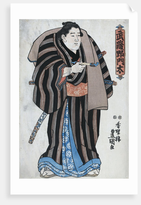 The sumo wrestler Musashino Monta by Utagawa Toyokuni