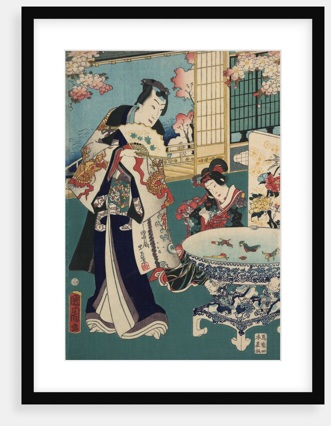 Flower performance by Toyohara Kunichika