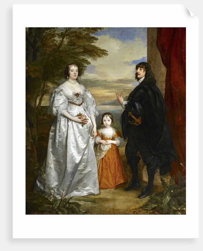 James, Seventh Earl of Derby, His Lady and Child by Anthony van Dyck