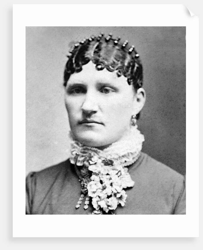 Mature woman portrait, ca. 1895. by Anonymous
