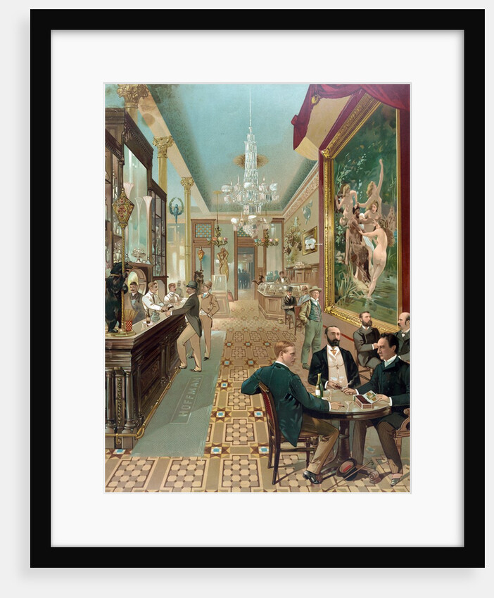 Interior view of the Hoffman House bar by Anonymous
