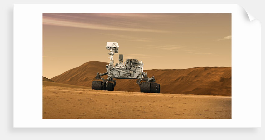 Curiosity Rover on Mars by Anonymous