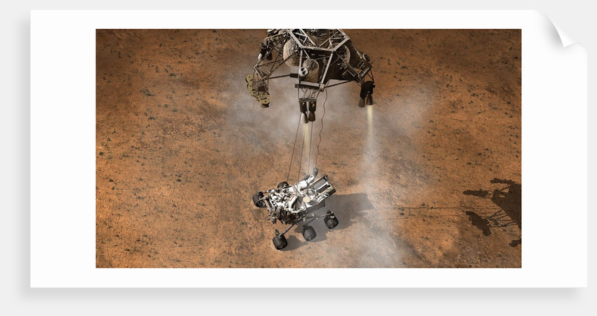 Curiosity Touching Down by Anonymous