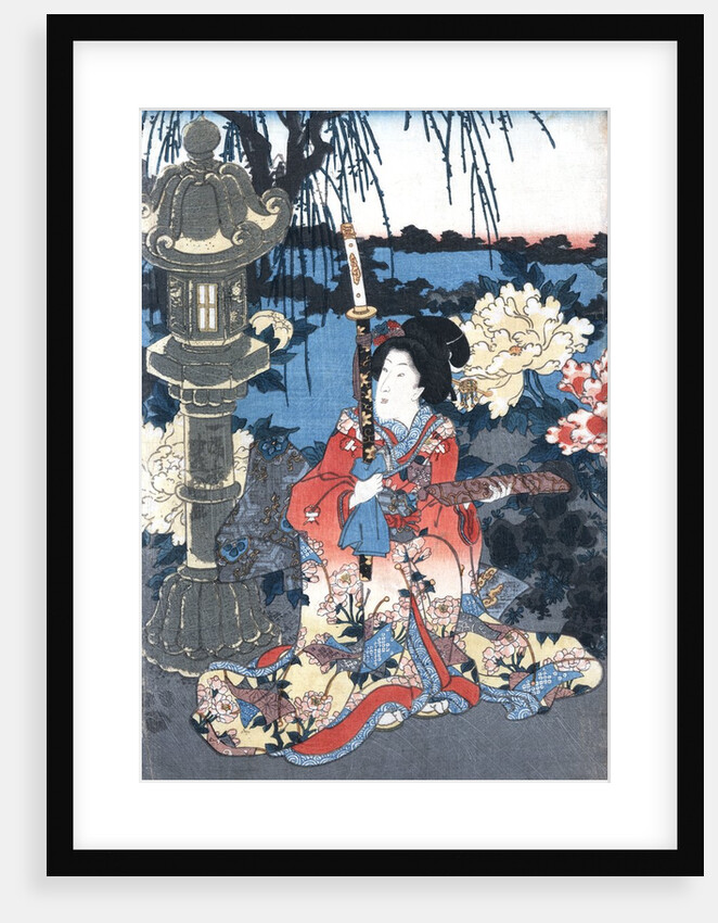 Enjoying a garden of peonies by Anonymous