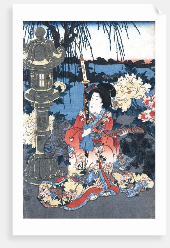 Enjoying a garden of peonies by Anonymous